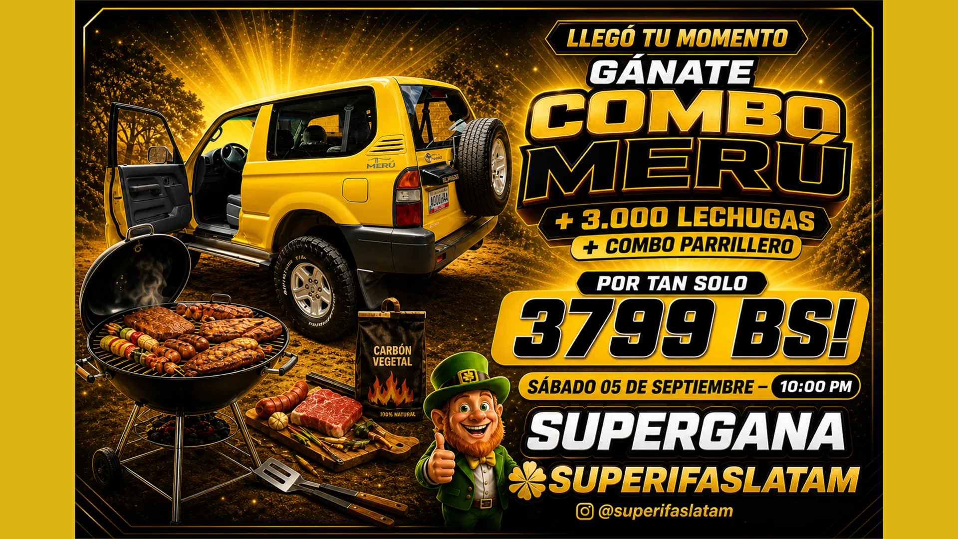 Combo Meru + 3.000 lechugas por tan solo 3799 BS!